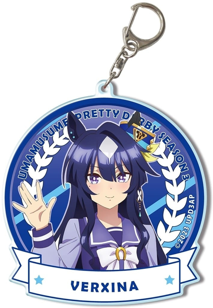 Verxina Big Acrylic Keychain (Design 07: School Uniform ver.) - Umamusume: Pretty Derby Season 3 - License Agent - Large Acrylic Keyholder (Used)
