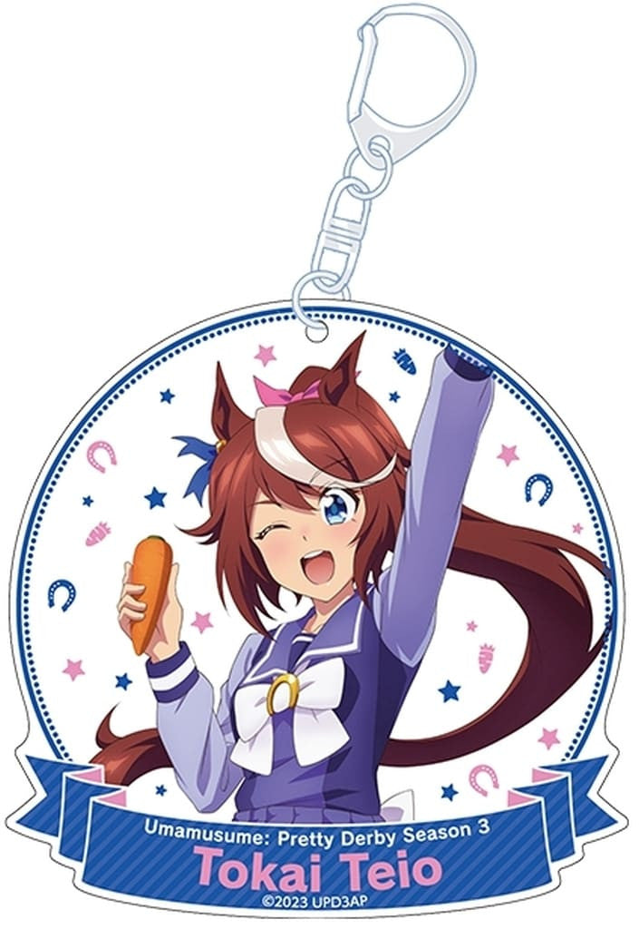 Tokai Teio Acrylic Keychain - Penguin Parade Official Art - Umamusume: Pretty Derby Season 3 - 90mm