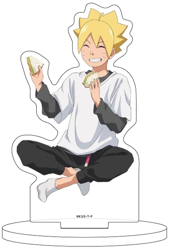 Boruto Uzumaki Acrylic Stand - Picnic Ver. (Original Illustration) by A3 - Height Approx. 150 mm, No. 10