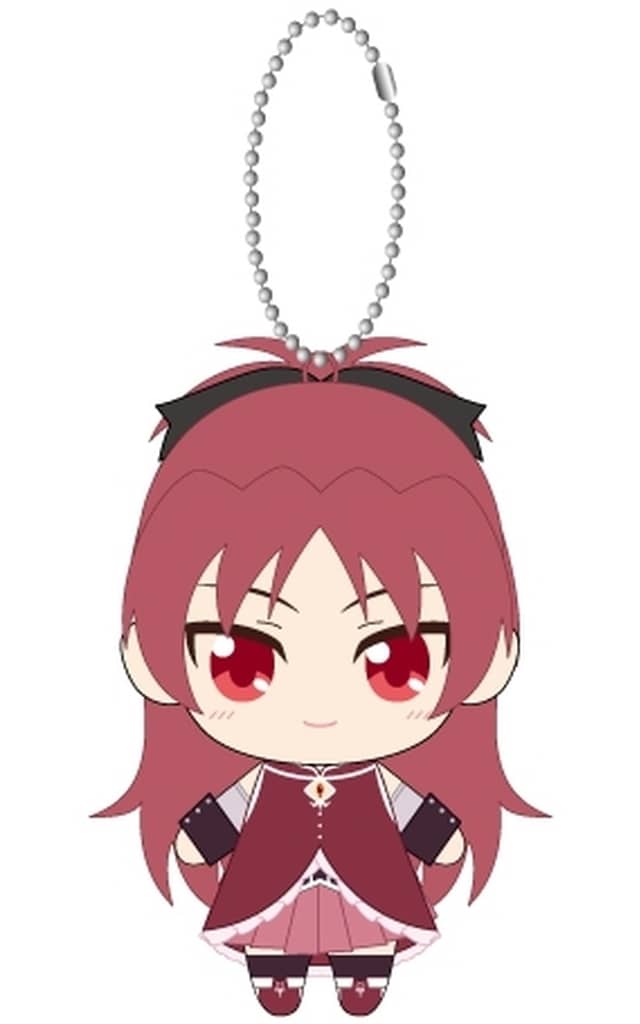 Kyoko Sakura Chibi Plush Mascot - Puella Magi Madoka Magica Movie Rebellion - Approx. 120 mm - Bandai Namco Nui (Pre-owned)