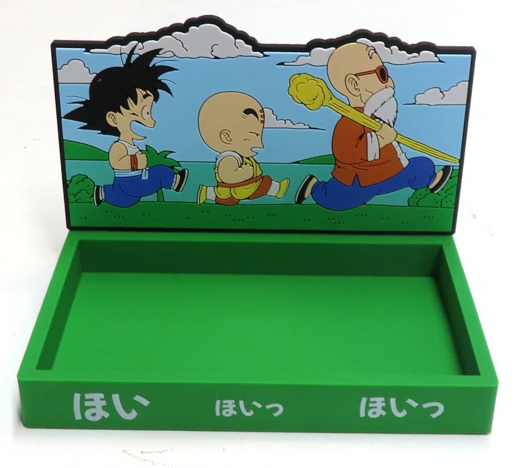 Goku, Krillin & Master Roshi Rubber Case and Coaster - Ichiban Kuji Dragon Ball DRAGON HISTORY D Prize, Approx. 11–14 cm