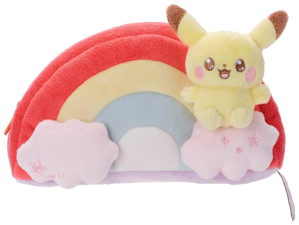 Pikachu Starry Sky Ver. Plush Pouch - Pokémon - Takara Tomy Arts - Approx 18×15 cm - Pre-owned
