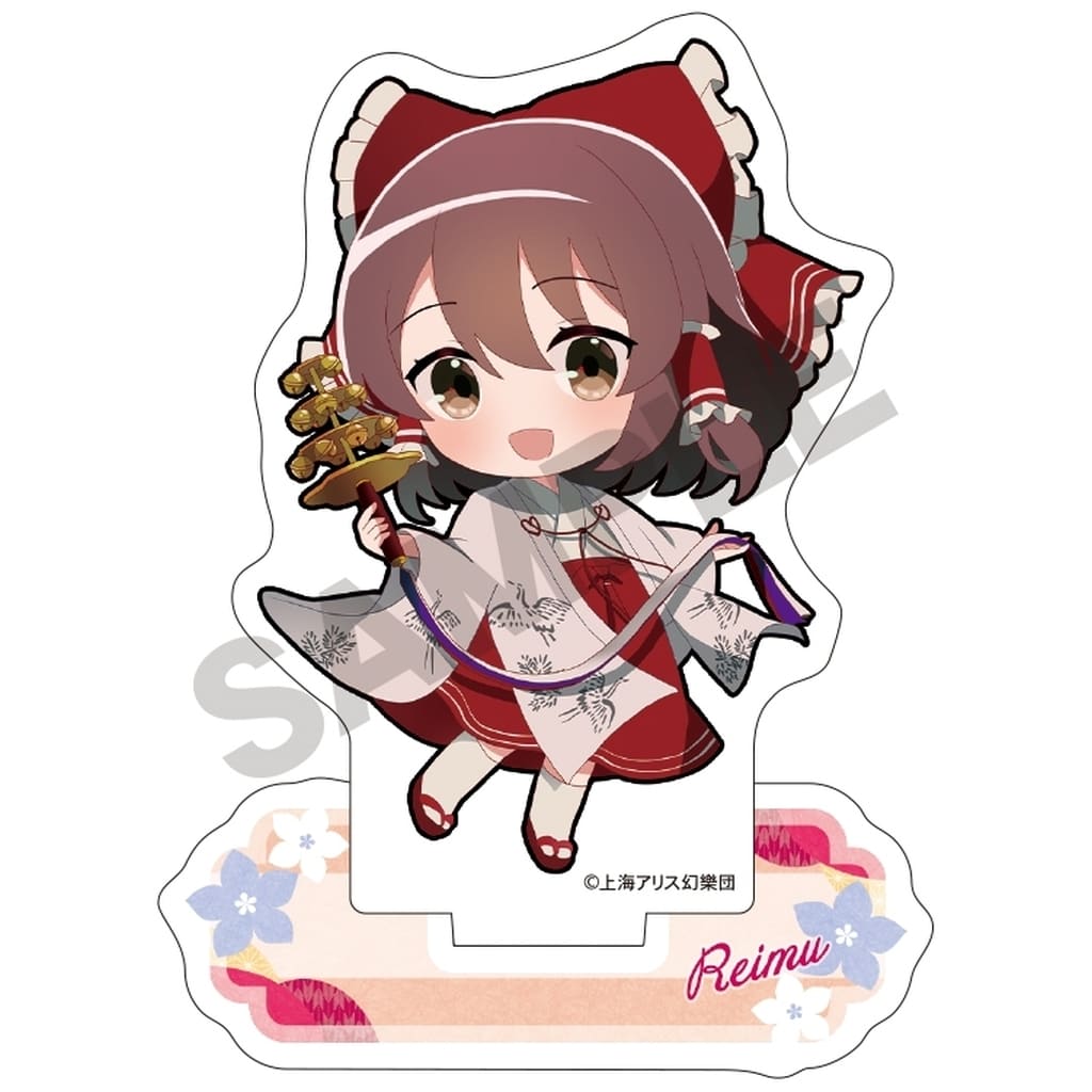 Reimu Hakurei Mini Chibi Summer Purification Mini Acrylic Stand - Touhou Project - Crux (Pre-owned, Mini Acrylic Stand 6.8cm)