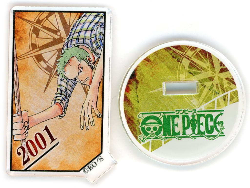 Roronoa Zoro 2001 Acrylic Character Collection “ZORO” Vol.2 Acrylic Stand - Shueisha - Pre-owned - Height Approx. 54 mm