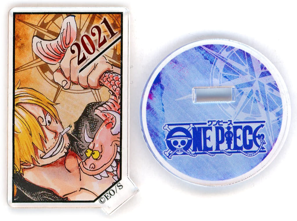 Sanji Acrylic Character Collection Stand (2021) - One Piece - Shueisha - Height Approx. 54 mm - Pre-owned