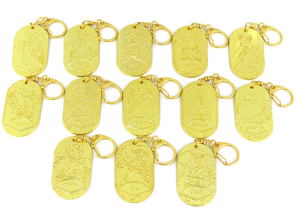 One Piece Wano Koban-Shape Keyholder Collection - Complete 13-Piece Set (Movic, Pre-owned)