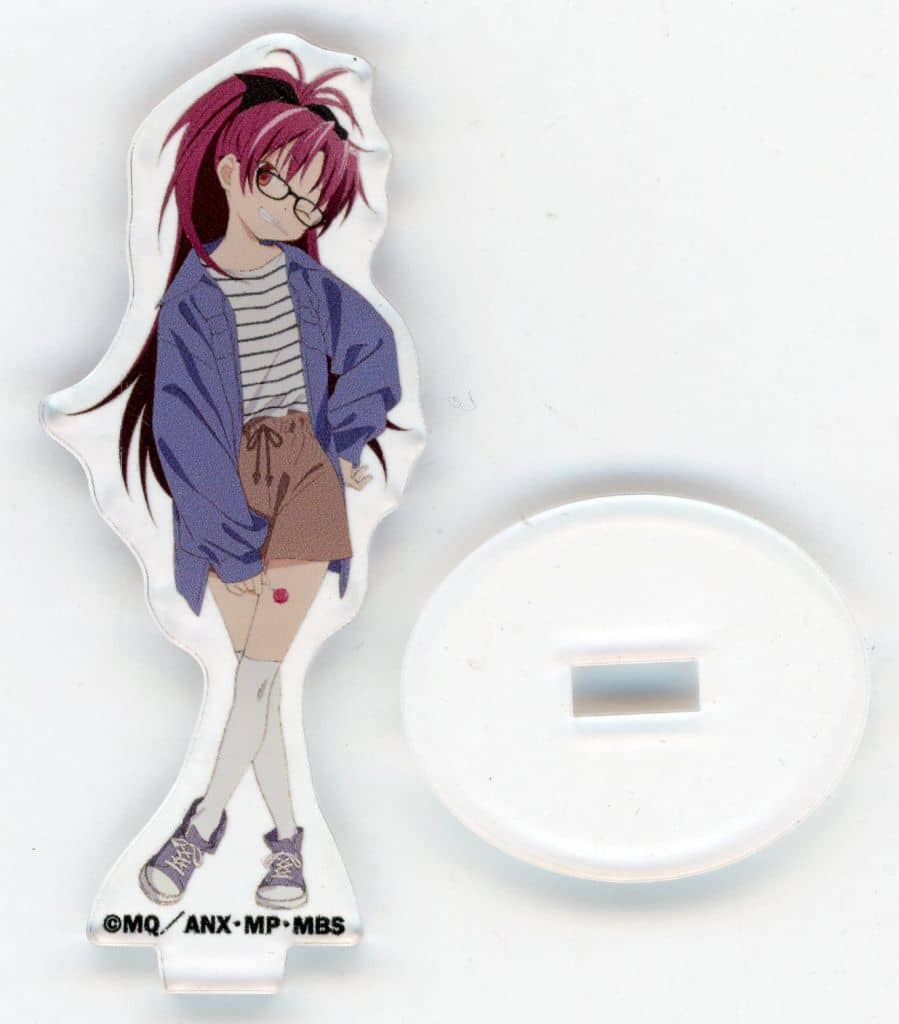 Kyoko Sakura Acrylic Stand - Zoff x Puella Magi Madoka Magica Kyoko Sakura Glasses Model (Approx. 60 mm) - Pre-owned
