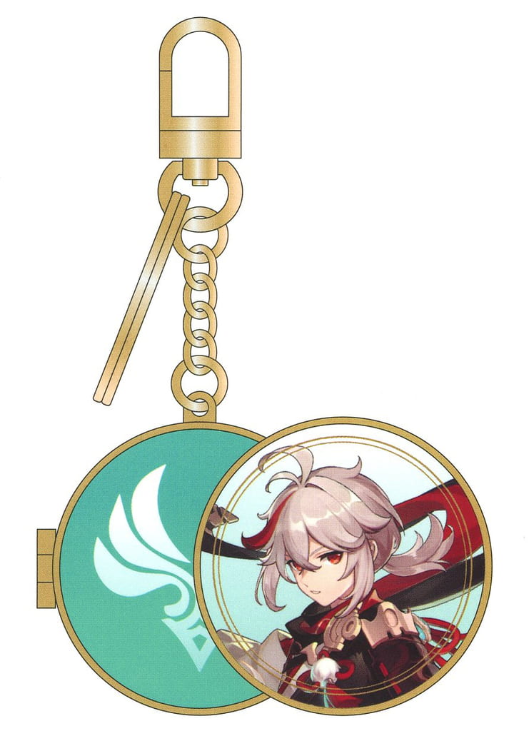 Kaedehara Kazuha Mirror Metal Ring Keychain Genshin Impact x LINE FRIENDS