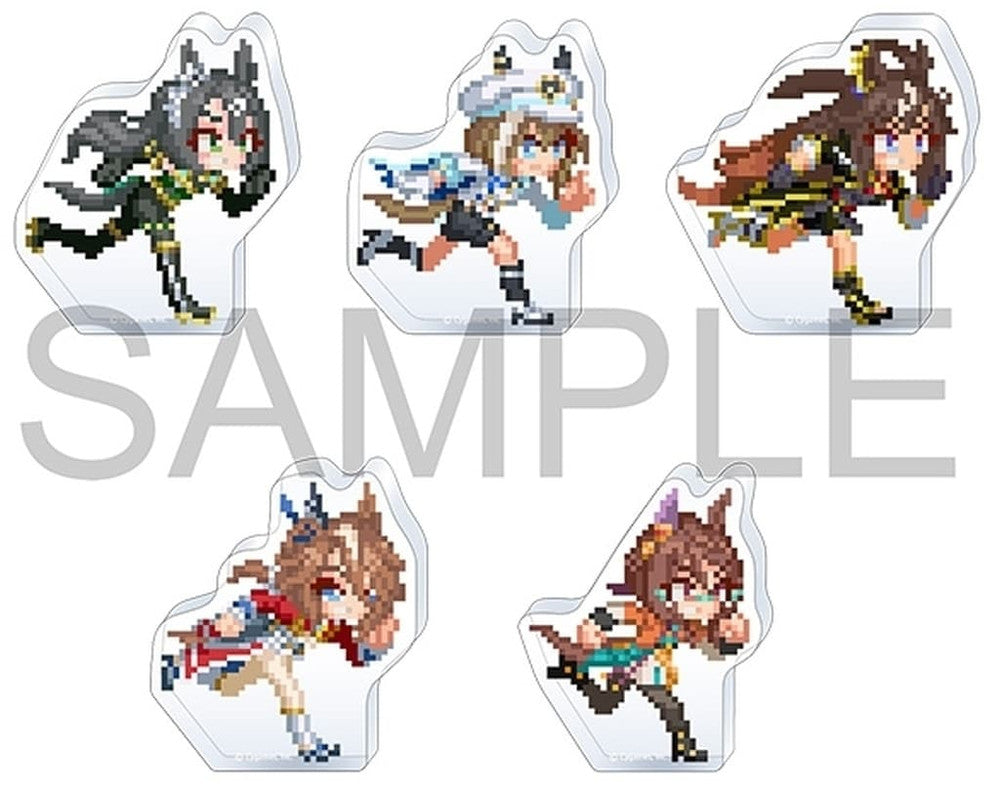 Satono Crown / Cheval Grand / Duramente / Sounds of Earth / Royce and Royce Acrylic Mini Figure Pack Vol.3 - Movic Chubby Dot Acrylic Figure Collection (Approx. 6.5 cm)