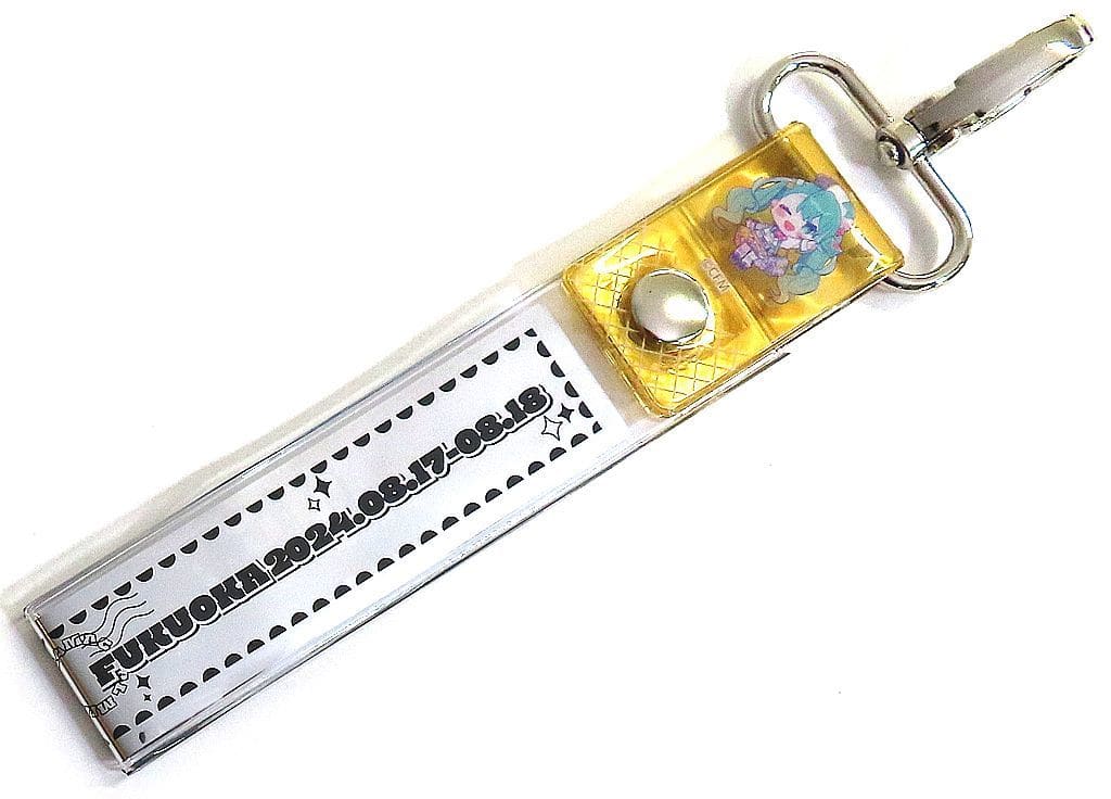 Hatsune Miku Silver Tape Holder FUKUOKA ver. - Magical Mirai 2024 Keychain (Approx. 19 cm) Pre-owned