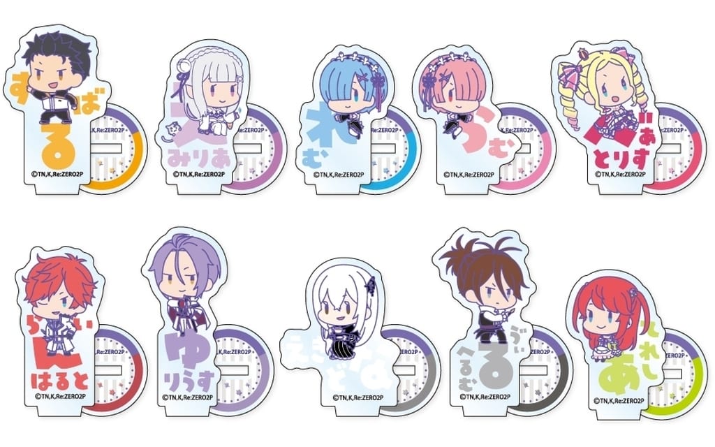 Re:ZERO Onamae Pitan-ko Mini Acrylic Stand Complete Set of 10
