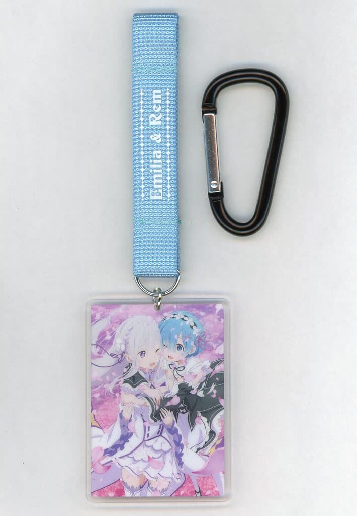 Emilia & Rem Carabiner Acrylic Keychain Re:Zero x Don Quijote