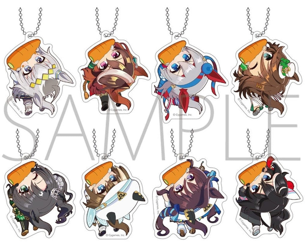 Oguri Cap, Symboli Rudolf, Tamamo Cross & More — Kapurikko Acrylic Keychain Full 8-Piece Set Vol.3 - Umamusume: Pretty Derby (Movic, approx. 5.5×6.5cm)