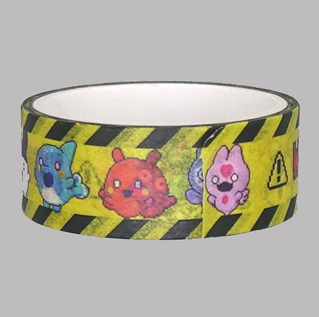Jade Forest Mini Clear File & Masking Tape Set - Tamagotchi