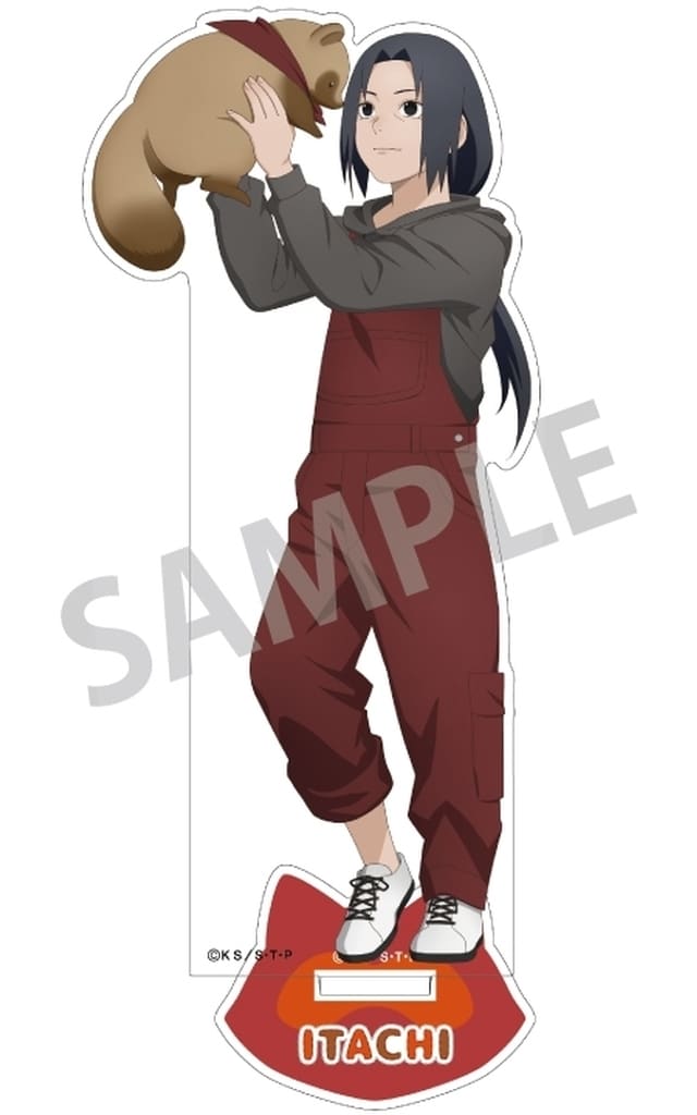 Itachi Uchiha (Child) x Animal Acrylic Stand - Naruto Shippuden - Kamio Japan - Approx. 170 x 100 x 3 mm (ONE)