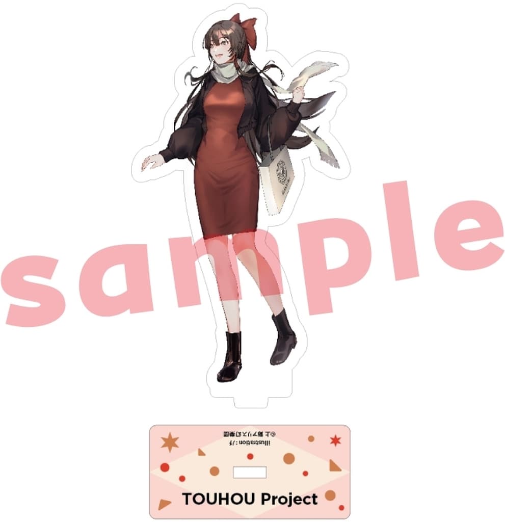 Reimu Hakurei (Nochi) Acrylic Stand Charama Touhou Project Pre-owned 13cm