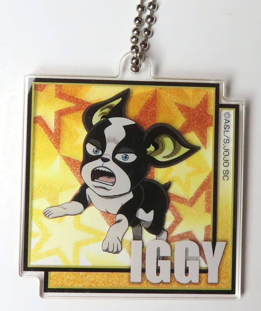 Iggy Acrylic Keyholder - JoJo's Bizarre Adventure Stardust Crusaders (Medicos Entertainment, Approx. 60 mm)