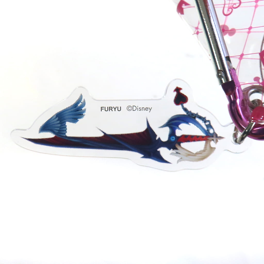 Kingdom Hearts Pink Clear Multi Case with Acrylic Charm