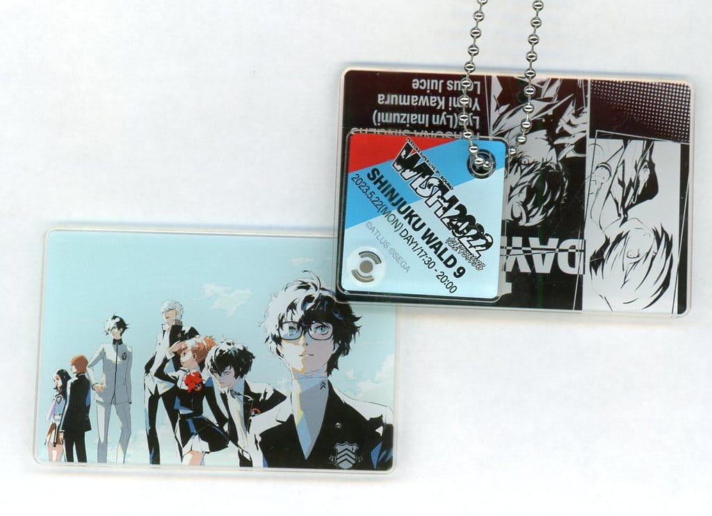 Persona 3 & Persona 5 Protagonist 3-Piece Acrylic Keychain