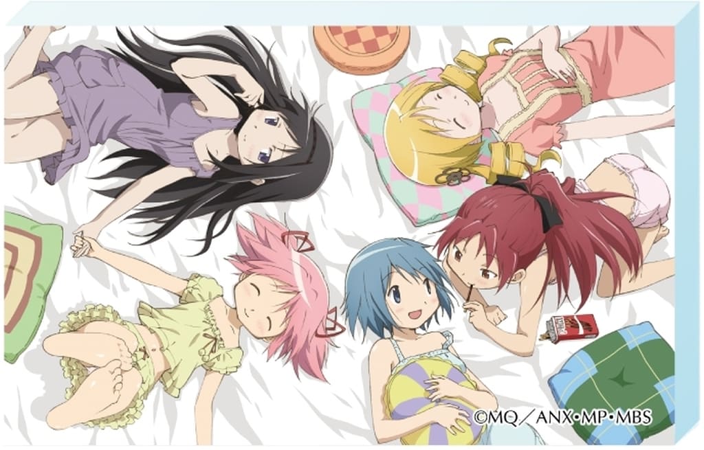 Puella Magi Madoka Magica Acrylic Block - Group Illustration - Approx. 80 mm x 10mm (Pre-owned), No. 02