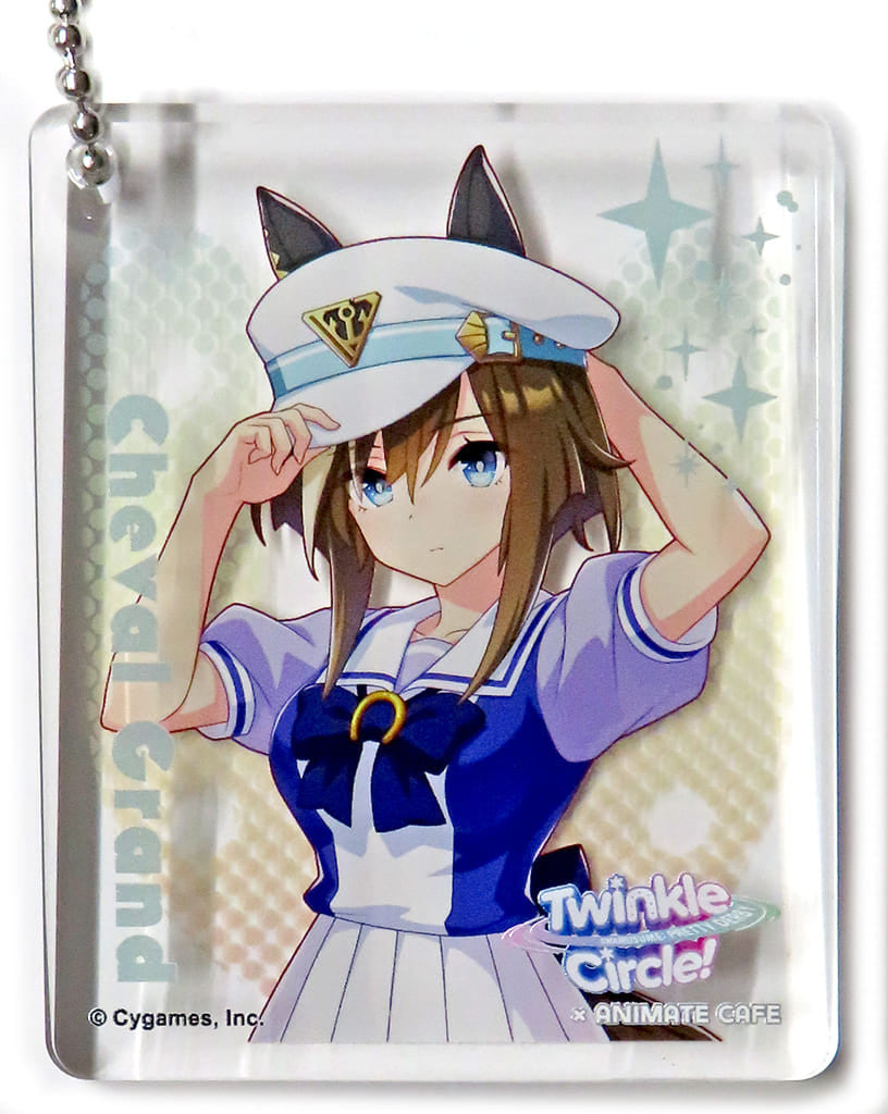 Cheval Grand Acrylic Plate Trading Keyholder - Umamusume: Pretty Derby Twinkle Circle! (Animate, Approx. 5.6×7×8 cm)