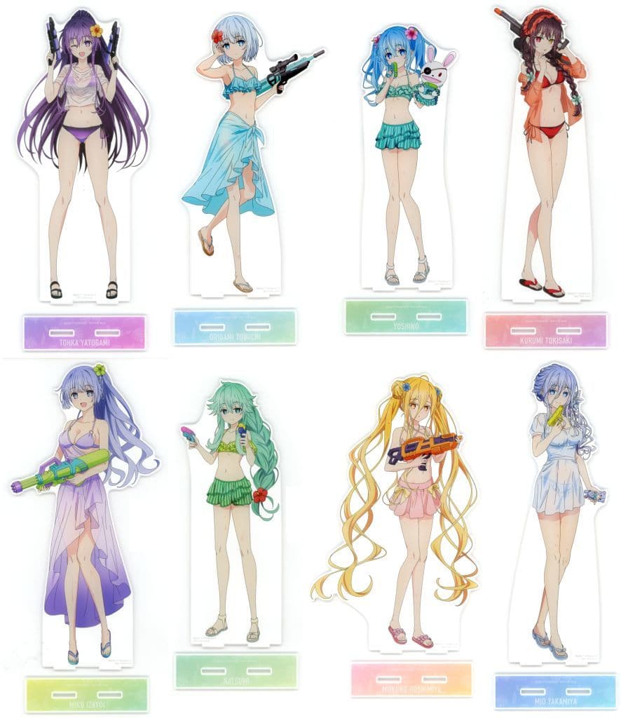 Date A Live V Vacation Ver. Acrylic Stand Set of 8