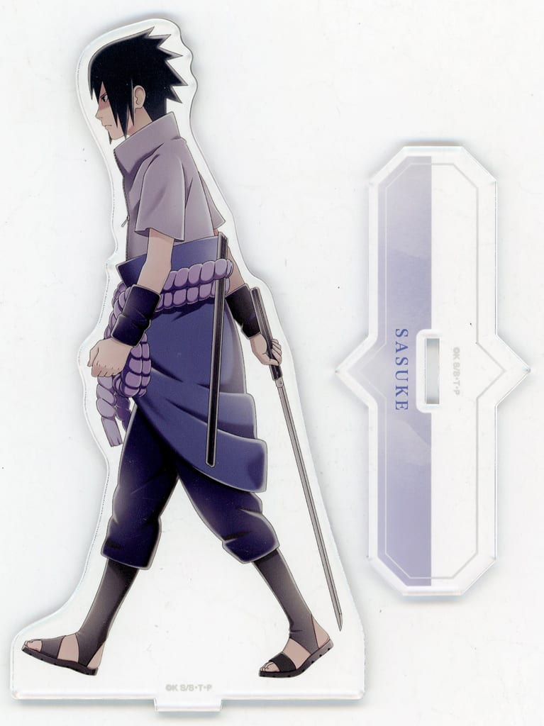 Sasuke Uchiha BIG Acrylic Stand "Ayumi" ver. - Naruto Shippuden - Almabianca - Approx. 17 x 8.6 cm (Pre-owned)
