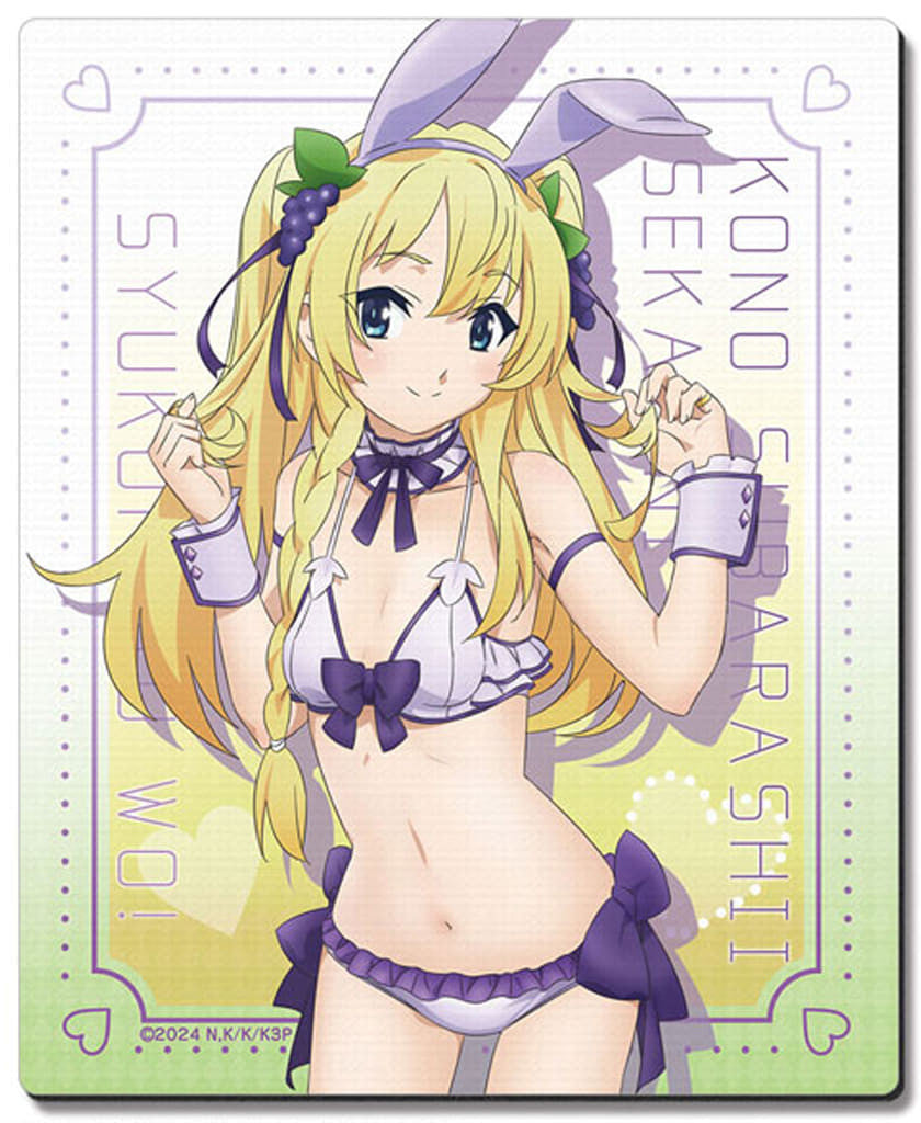 KonoSuba 3 Iris Bunny Swimsuit Rubber Mouse Pad Approx. 180 x 220 mm