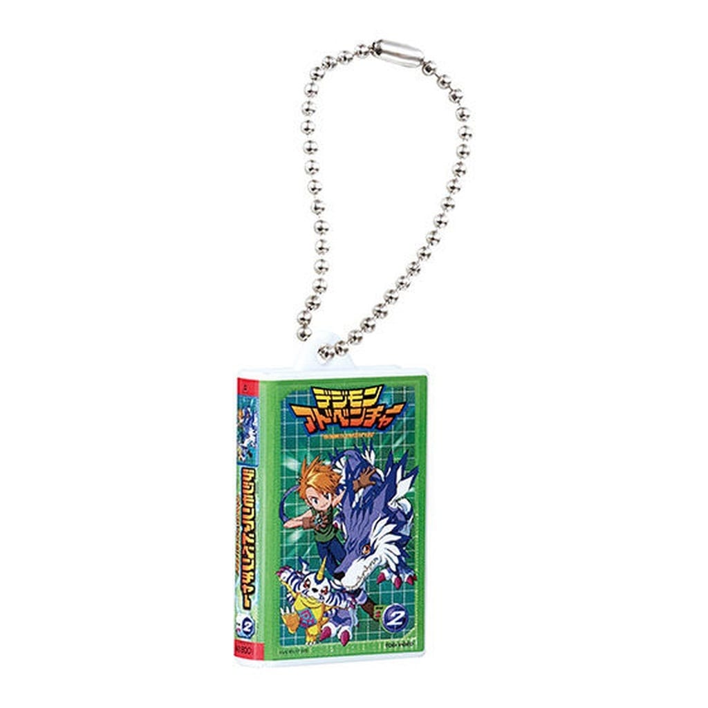 Digimon Adventure Video Tape Miniature Charm Collection Keychain