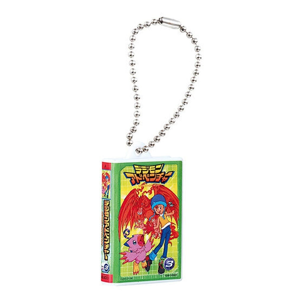 Digimon Adventure Video Tape Miniature Charm Collection Keychain