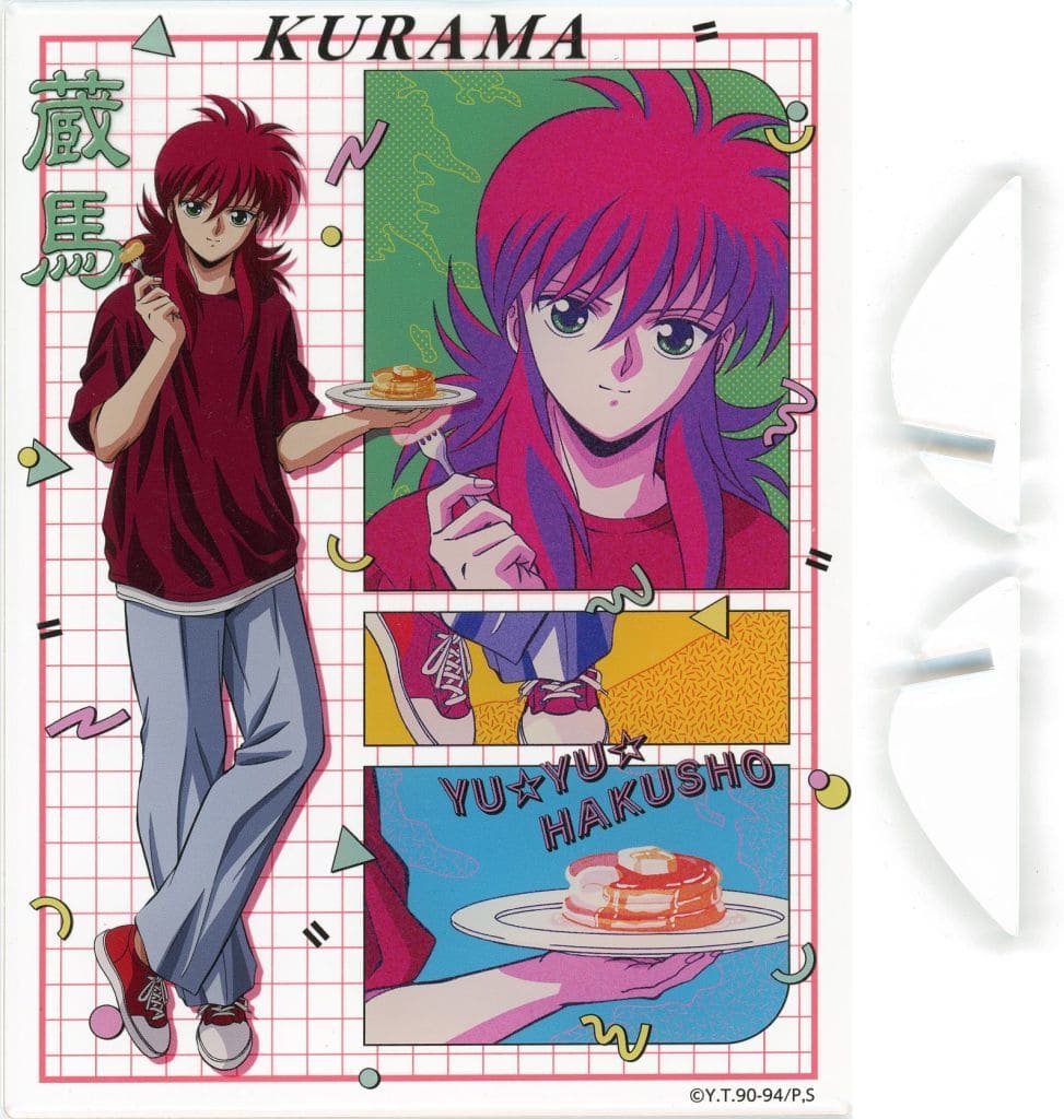 Kurama Acrylic Art Board - Yu Yu Hakusho POP UP SHOP (Caravan) Approx. 130 x 170 mm - Pre-owned