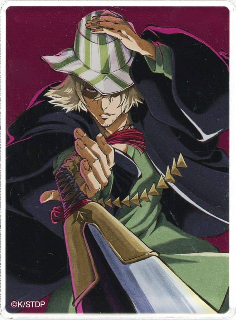 Kisuke Urahara Acrylic Block - BLEACH 20th Animation POP UP SHOP (Aniplex) Approx. 8 x 6 cm - Pre-owned