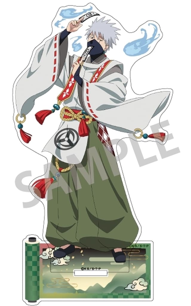 Kakashi Hatake (Yokai Arrangement Outfit) Acrylic Stand - Naruto Shippuden - Kamio Japan - Approx. 166 x 122 x 3 mm (Pre-owned)