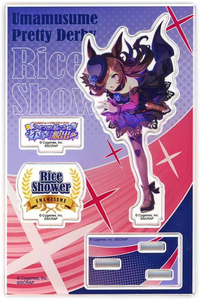Rice Shower Acrylic Stand — Real Escape Game × Umamusume Pretty Derby Event Exclusive (85×130mm, SCRAP)