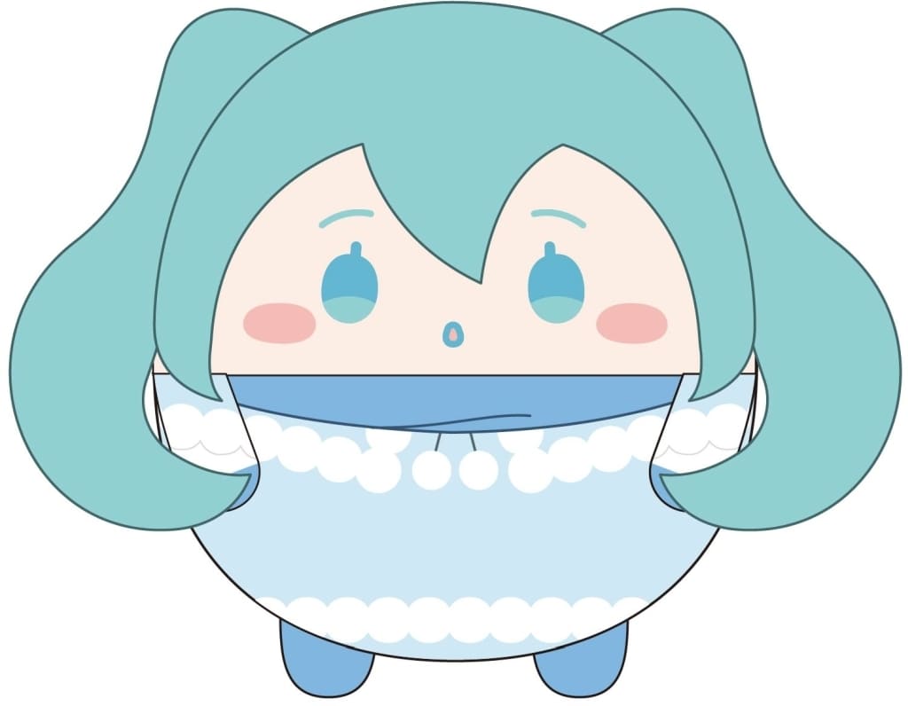 Hatsune Miku (Scarf) Fuwa Kororin 3 M-Size Plush Mascot - 9cm Max Limited (Used)