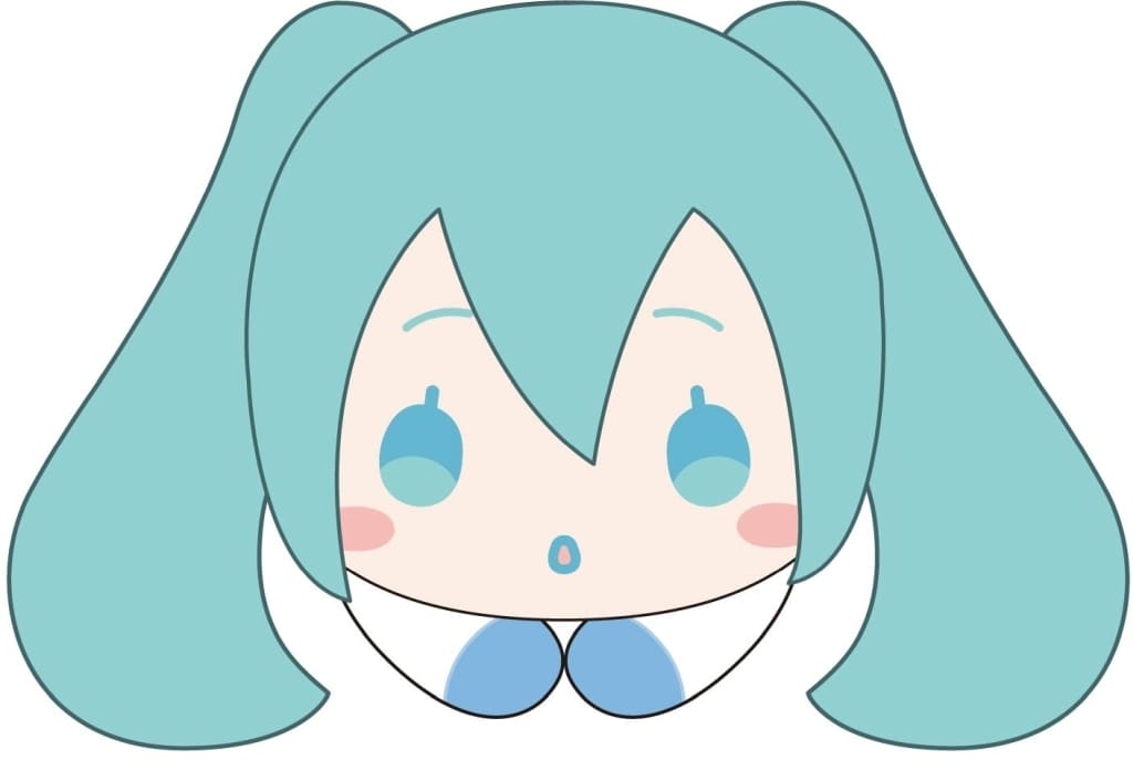 Hatsune Miku (Scarf) Hagu Chara Collection 3 Plush Keychain - 9cm - Max Limited - Pre-owned