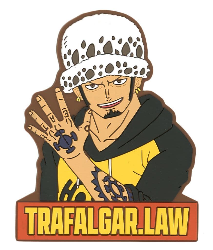 Trafalgar Law Rubber Assort Magnet Prize H from ONE PIECE Ichiban Kuji: Beyond the Trials, Approx. 8 cm, BANDAI SPIRITS