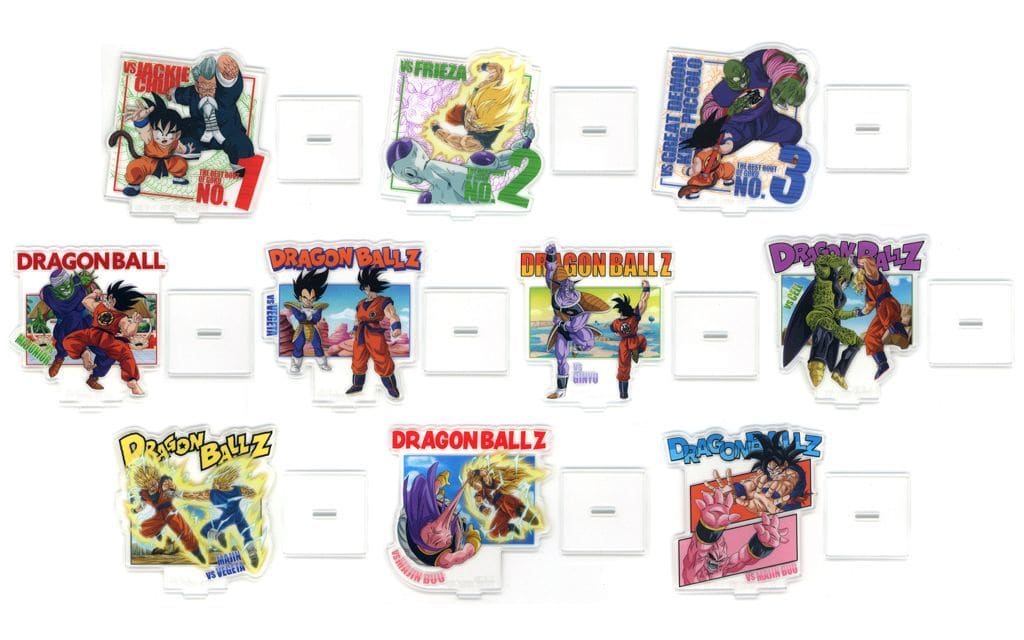 Goku & Villains Acrylic Stand Complete 10-Piece Set — Ichiban Kuji Dragon Ball VS Omnibus CROSS H Prize (BANDAI SPIRITS) Approx. 6.5 cm
