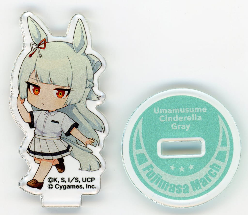 Fujimasa March Mini Acrylic Stand - Umamusume: Cinderella Gray Tokai Project POP UP STORE (CDG, Pre-owned) 50x50mm
