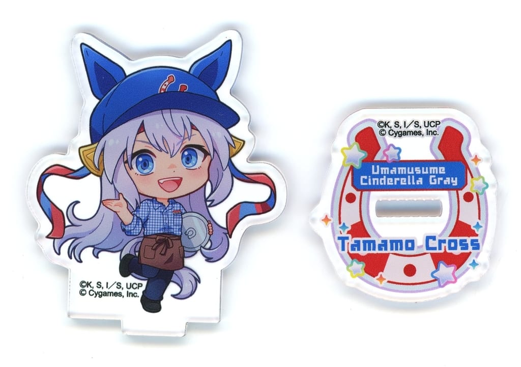 Tamamo Cross Trading Acrylic Stand - Umamusume: Cinderella Gray × Sweets Paradise Collaboration (Inoue Shoji, Approx. 65mm) - Pre-owned