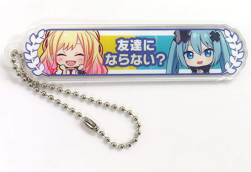 Hatsune Miku Acrylic Title Keychain - Saki Tenma & Sealed Window World Design, Project SEKAI COLORFUL STAGE! Movie Admission Bonus Week 17 (Approx. 80 x 18 mm)