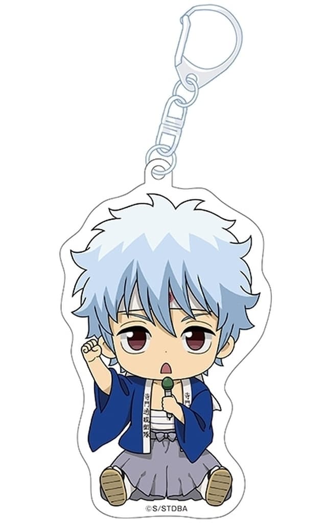 Gintoki Sakata Acrylic Keyholder Petanko Vol.3 - Penguin Parade - Approx. 90 mm - Gintama