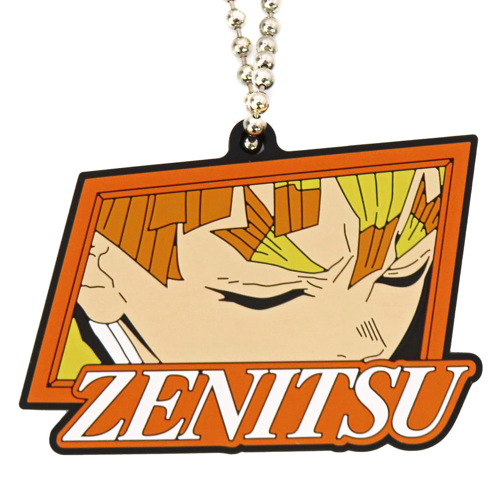 Zenitsu Agatsuma Extra-Thick Rubber Keychain - Demon Slayer: Kimetsu no Yaiba The Movie: Mugen Train Revival Screening Bonus