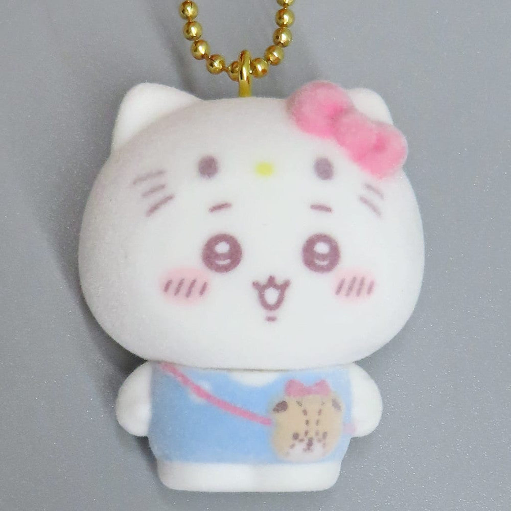 Chiikawa x Sanrio Characters Secret Flocked Mascot Keychain