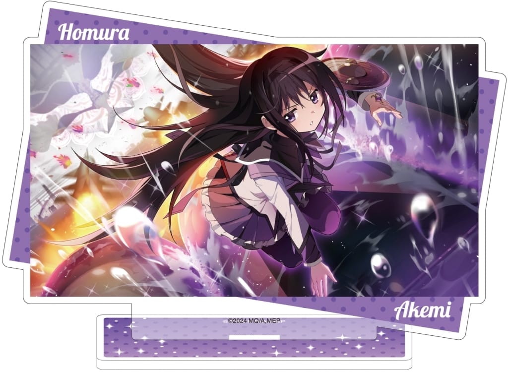 Homura Akemi Acrylic Stand - Puella Magi Madoka Magica Magia Exedra (Movic) - Approx. 14.5 x 10 cm - Pre-owned