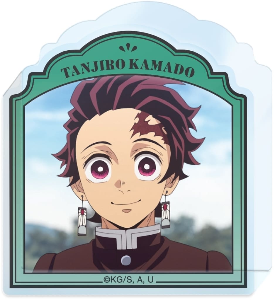 Tanjiro Kamado Acrylic Scene Photo Trading Mascot - Demon Slayer: Kimetsu no Yaiba - ARMA BIANCA - Approx. 60 x 55 mm, 8mm Thick (Pre-owned)