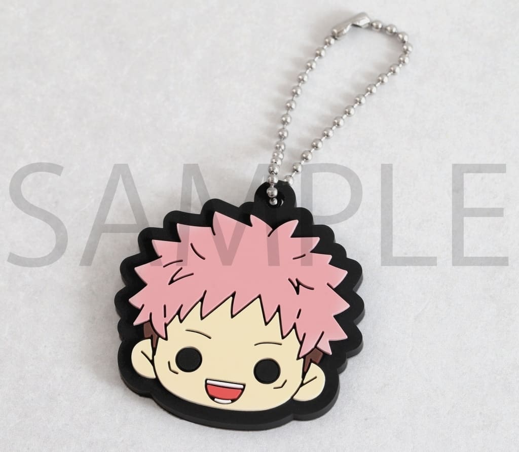Yuji Itadori Rubber Keychain - Jujutsu Kaisen Season 2 Rubber Keyholder Collection (Movic, Approx. 5 x 5 cm) - Pre-owned