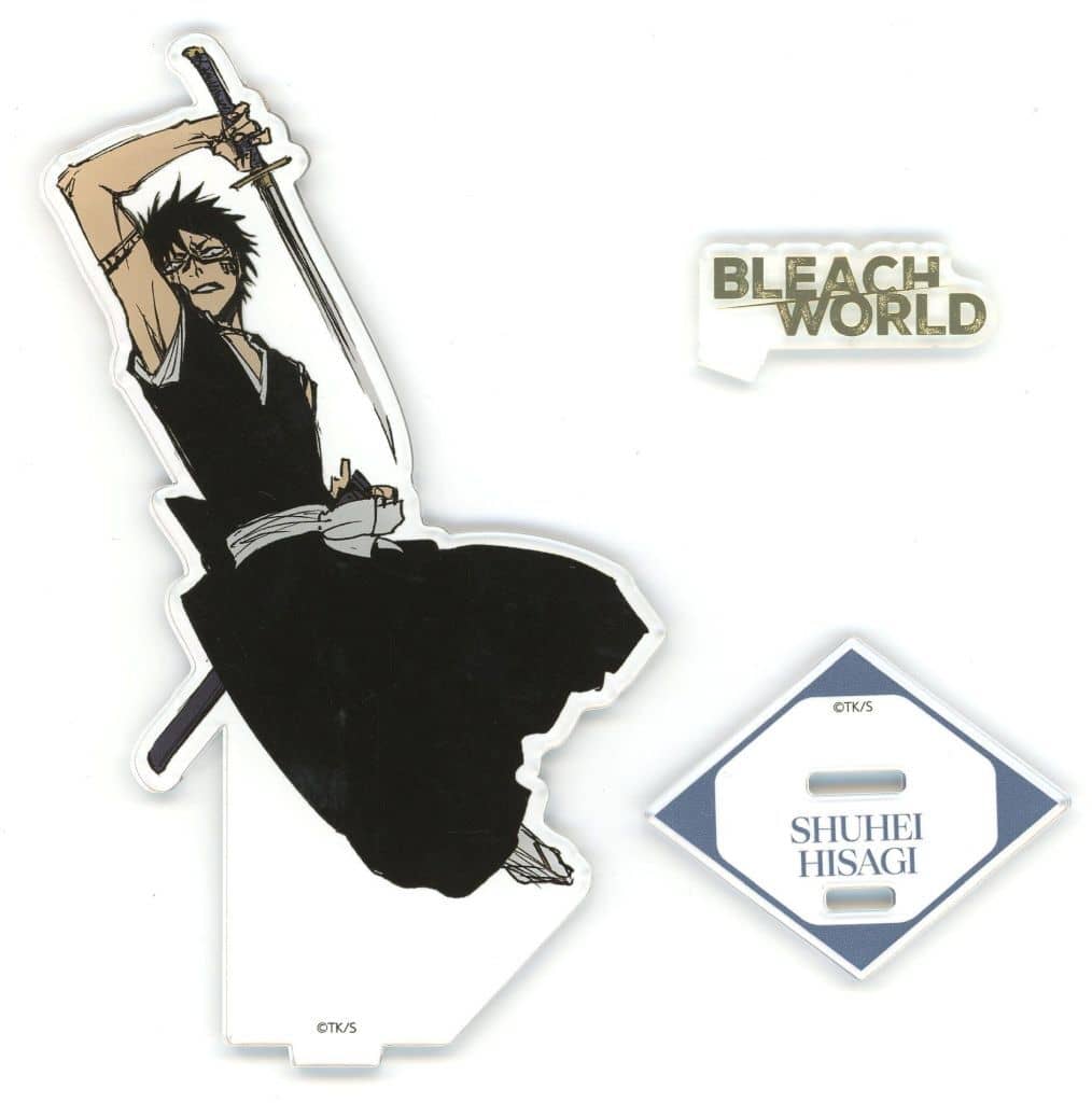 Shuhei Hisagi Foil-Stamped Acrylic Stand - BLEACH WORLD THE LOCUS OF BRAVE II ver. - Bandai Namco Experience - Approx. 130 x 130 mm (Pre-owned)