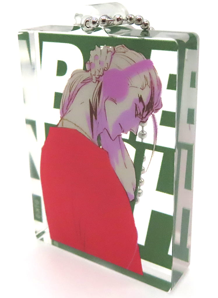 Renji Abarai Acrylic Block Keychain - BLEACH THE LOCUS OF BRAVEII "BLACK HOLE DISCO CLUB" - Approx. 60 x 40 mm (Pre-owned)