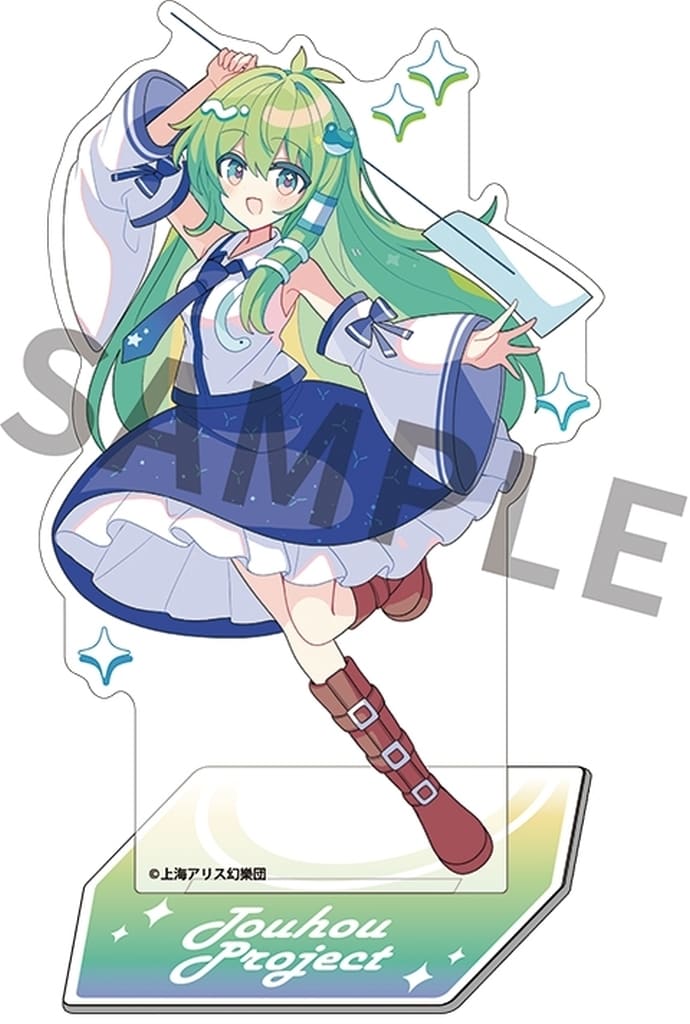 Sanae Kochiya Acrylic Character Stand - Touhou Project - illust. Shiracha Tei - Izanagi Brand - Approx 14.7cm